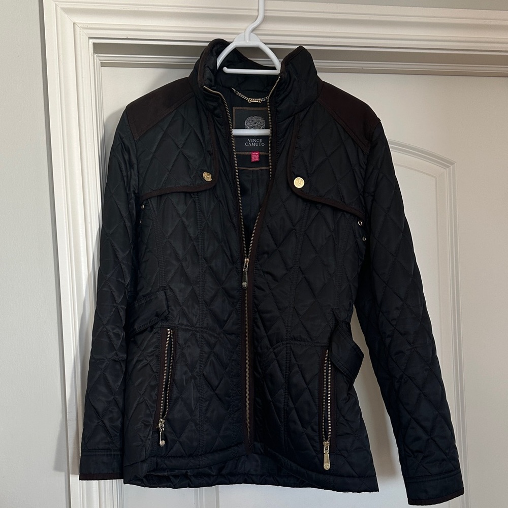 Vince Camuto Women's Black Quilted Jacket